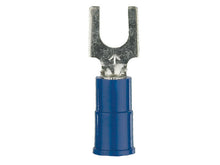 Charger l'image dans la galerie, Install Bay 3MBVST8 3M™ Blue Vinyl Spade Terminal 16-14 Gauge #8 Pkg of 100
