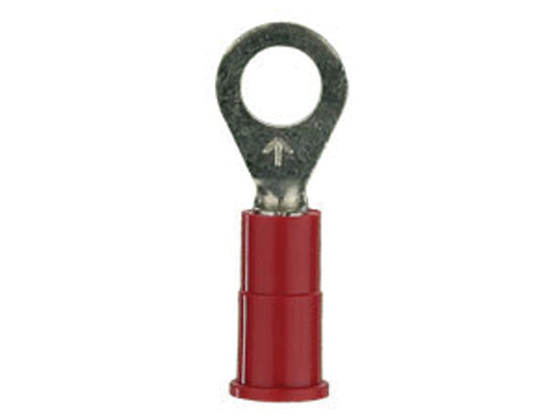 Install Bay 3MRVRT10 3M™ Red Vinyl Ring Terminal 22-18 Gauge #10 Package of 100