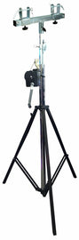 2 MR DJ ST200 & SBC250 Pro Lighting 12 Foot Crank Light Stand & Square Truss T-Bar Adapter