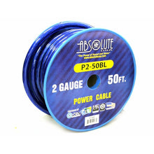 Load image into Gallery viewer, Absolute Premium 2 Gauge 50' Primary Marin Car Audio Battery Power Cable Blue