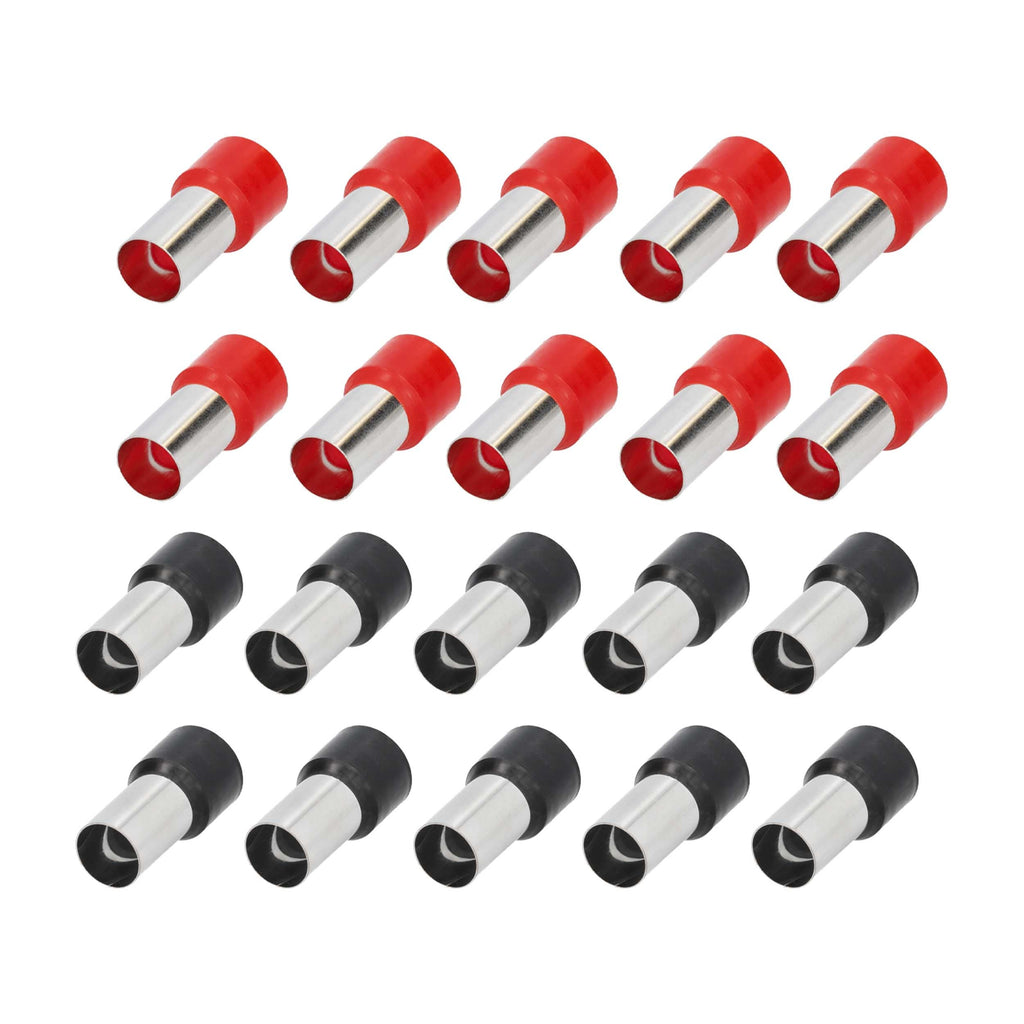 Tsunami TSX-0GA-FERR 20-Piece Red and Black 0/1GA Ferrules - Refill Pack