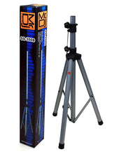 Load image into Gallery viewer, MR DJ SS350S Silver Folding Tripod DJ Speaker Stand