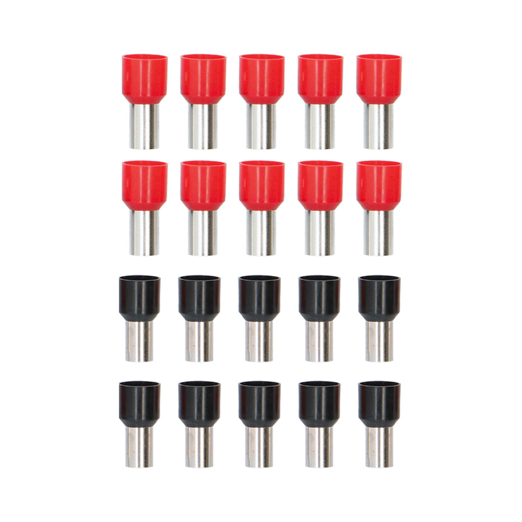 Tsunami TSX-4GA-FERR 20-Piece Red and Black 4GA Ferrules - Refill Pack