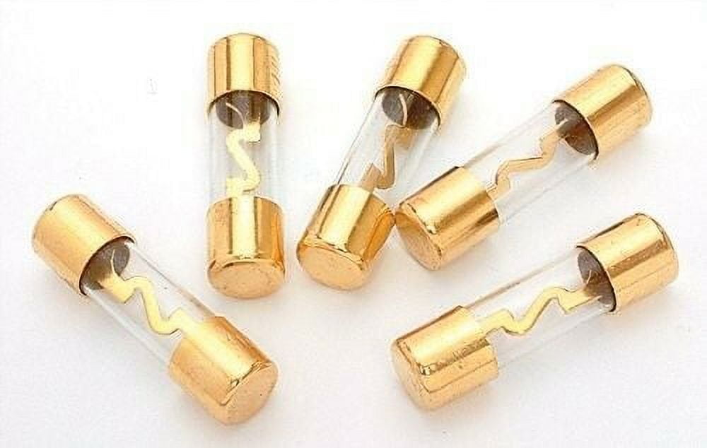 Absolute AGU100 5 Pack AGC Gold Standard Glass Fuses 100 Amp
