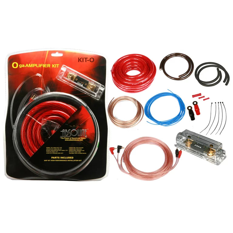 Alpine S2-A55V S-Series 5-Channel 540 Watts Car Audio Amplifier + 0 Gauge Amp Kit