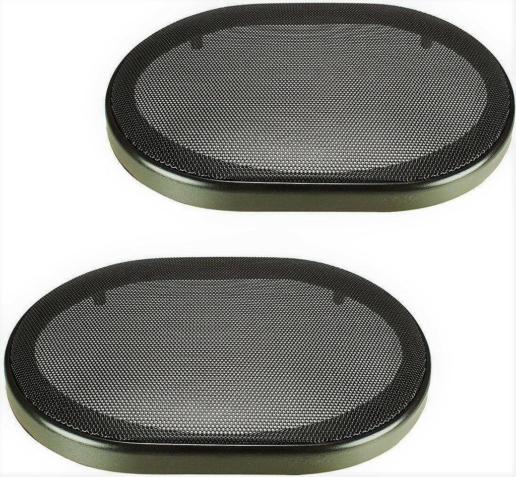 (2) MK AUDIO UNIVERSAL 6"x9" SPEAKER COAXIAL COMPONENT PROTECTIVE GRILLS COVERS