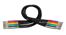 Load image into Gallery viewer, Hosa TTS-830, Balanced TT Patch Cable (8 Pack, 1 ft)