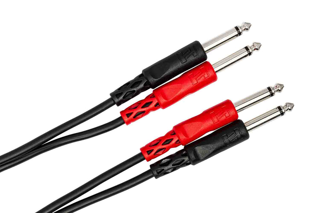 Hosa Stereo Interconnect Cable, Dual 1/4 in TS to Same