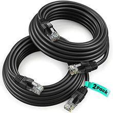Charger l'image dans la galerie, 2 American Terminal EPC3BK 3' Cat6a Ethernet network patch cable RJ45 23AWG 600M solid copper