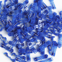 Load image into Gallery viewer, 100 Pcs 3M 952 T-TAP Quick Disconnect Wire Connector Blue 16-14 Ga Gauge Terminal