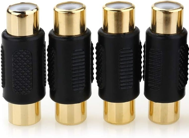 American terminal ATFF-100B-10 Gold RCA Female-to-Female Coupler Adapter 10 Pack
