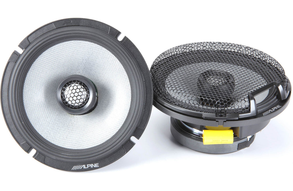 Alpine R2-S65 6.5" Coaxial+R2-S65C Component Speakers + R2-A60F Amplifier Bundle