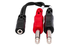 Charger l&#39;image dans la galerie, Hosa YMP-434 Stereo Breakout Cable 3.5 mm TRSF to Dual 1/4 in TS