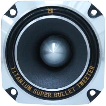 Mr. Dj HDT700S 3.5-Inch Titanium Bullet Tweeter w/ 10 Ounce Ferrite Magnet Chrom