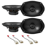 2 Pair Alpine S2-S69 260 Watt 6x9