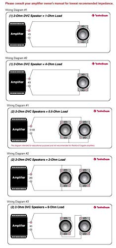 Rockford Fosgate P3D2-10 10" 1000W DVC Car Audio Subwoofer Sub 2 Ohm (3 Pack)