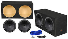 Load image into Gallery viewer, 2 Rockford Fosgate Punch P2D2-15 1600w 15&quot; Subwoofers + Sealed Sub Box Enclosure