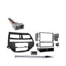 Charger l&#39;image dans la galerie, Compatible with Honda Accord Crosstour 2010 2011 2012 w Auto Climate Stereo Harness Radio Dash Kit