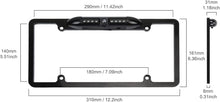 Charger l&#39;image dans la galerie, CAM115 Backup Camera Frame License Plate HD Night Vision Rear View 170° Angle Waterproof Compatible with Clarion, Dual, BOSS, Jensen, Stinger, Pioneer, SoundStream, Sony, Kenwood, JVC, Rockford Fosgate,