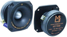 MR DJ USA HDT700B 3.5-In Titanium Bullet Car Speaker Tweeters w/ 10 Ounce Ferrite Magnet Black