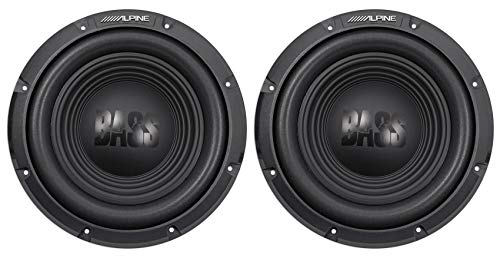 2 Alpine W10S4 10" 1500 Watt Peak 4-Ohm Car Audio Subwoofers