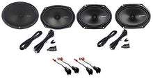 Charger l&#39;image dans la galerie, Rockford Fosgate R168X2 6x8 Inch x 2 + 2 METRA 72-5600 Front+Rear Speaker Replacement For 2003-2011 Lincoln Town