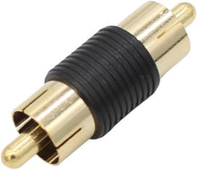 Charger l'image dans la galerie, 10 Pack Male to Male Gold RCA cable cord Coupler Joiner barrel Connectors
