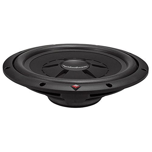 Rockford Fosgate R2SD4-12 12 Inch 500 Watt Shallow Mount Slim Car Subwoofer, Black (4 Pack)