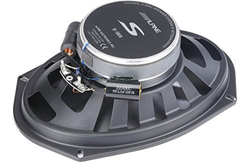 Alpine S2-A36F 4 Ch Amp + S-S69 6X9" S-S50 5.25" Coax Speakers and Wiring Kit