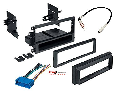 GMK420 GWH346 GM6 Car Radio Stereo CD Player Dash Install Mounting Trim Bezel Panel Kit + Harness