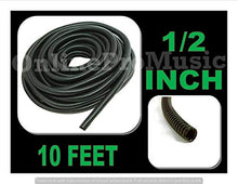 Charger l&#39;image dans la galerie, Absolute 1/2&quot; 10 Feet Stereo Tubing Wire Cover Black Split Loom Flexible