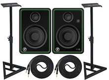 Charger l'image dans la galerie, Mackie CR4-X Pair Multimedia Studio Monitors Adjustable Stable Stands 2 Cable Set