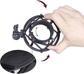 MR DJ SP00-B Universal Spider Microphone Shockmount for Vocal or Studio Condenser Microphones