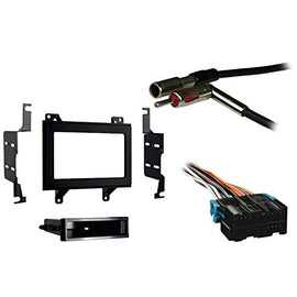 Absolute AK99-3045 Fits Chevy S 10 Pickup 1994-1997 Double DIN Radio Harness Antenna Install Dash Kit Package