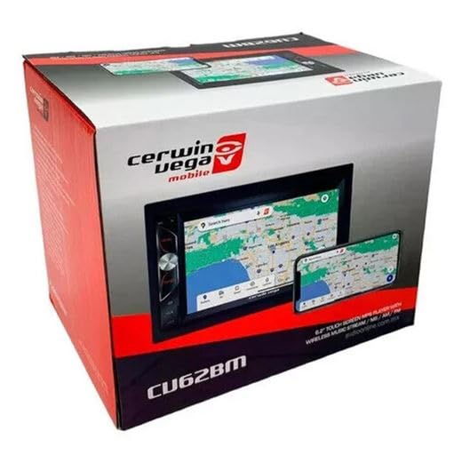 Cerwin Vega CV62BM 6.2” Double Din Multimedia Receiver + Camera