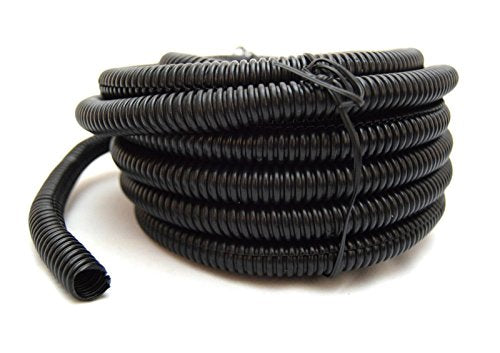 20 FT 1/4" (6mm) Split Loom Tubing Polyethylene High Temperature Electrical Conduit