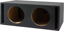 Charger l&#39;image dans la galerie, Absolute VEGD10 Dual 10-Inch Black Slot Ported Subwoofer Enclosure Empty Box