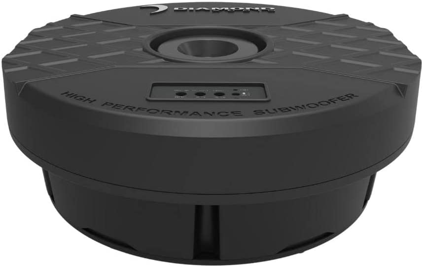 Diamond Audio DASTX12 11" 150W RMS Power Handling Amplified Shallow Spare Tire Active Subwoofer