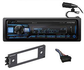 1-Din Alpine Digital Media Bluetooth Stereo Receiver + 99-7308 Fit 2002-05 Hyundai Accent