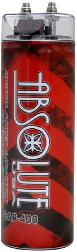 ABSOLUTE CAP400R 4 FARAD POWER CAR CAPACITOR (RED)