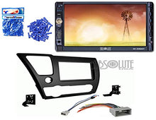 Load image into Gallery viewer, Absolute ABS95-7882B Bundle for Honda Civic 2013 2014 Double DIN Stereo Harness Radio Install Dash Kit Package