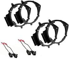 Charger l&#39;image dans la galerie, 2Pair GMSB356 6 1/2&quot; &amp; 6 3/4&quot; Speaker Adapter  Car Truck Front or Rear Door &amp; Harness Fit GM 06-16