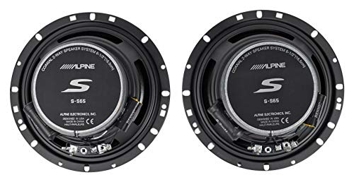 Alpine S2-S65  6.5" Type S Series 2-Way Coaxial Car Speakers Fits 1998-2013 Harley Davidson Alpine S Factory Speaker Replacement Kit