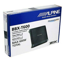 Load image into Gallery viewer, Alpine BBX-T600 600W Class A/B Amplifier + Absolute 4 Gauge Amp Kit