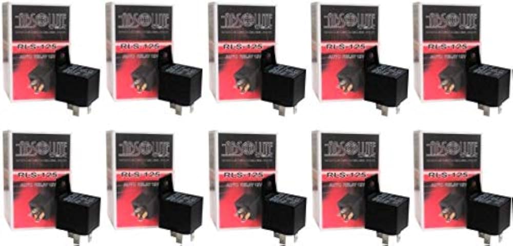 Absolute USA RLS125-20 SPDT 30/40A 12 VCD Automotive Relay - 20 Pack