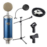 Blue Bluebird SL Large-Diaphragm condenser microphone,Mic Boom Stand,XLR cable and Pop Filter