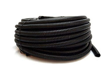 Load image into Gallery viewer, 20 Ft 1/4" Split Wire Loom Conduit Polyethylene Tubing Black Color Sleeve Tube