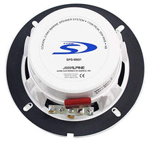 Charger l&#39;image dans la galerie, (4) Alpine SPS-M601 Pair 6.5&quot; 2-Way Marine/Boat Coaxial Speakers