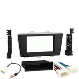 American Terminal 99-8909 Single DIN Radio Stereo Kit Bundled with 70-1761 Aftermarket Radio Harness & ATLX11 Aftermarket Radio Antenna Adapter Compatible with Subaru Outback 2018