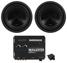 Charger l&#39;image dans la galerie, 2 Alpine SWT-10S2 10&quot; 1000W Shallow Slim Subwoofer + AudioControl Epicenter Bass